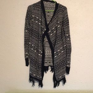 Charlotte Russe patterned cardigan